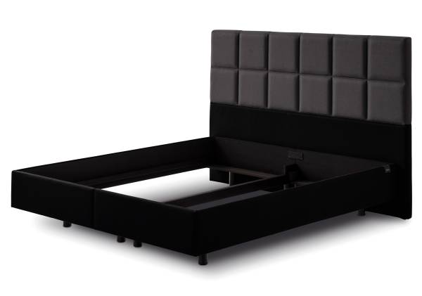 Tempur Relax Bett mit Kopfteil Check in charcoal